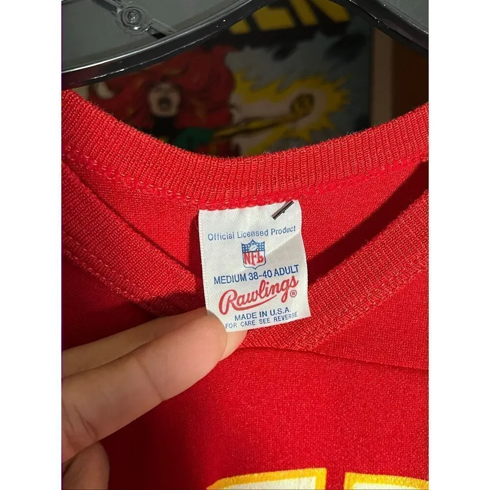 Vintage 80s Rawlings NFL Kansas City Chiefs 32 Jersey